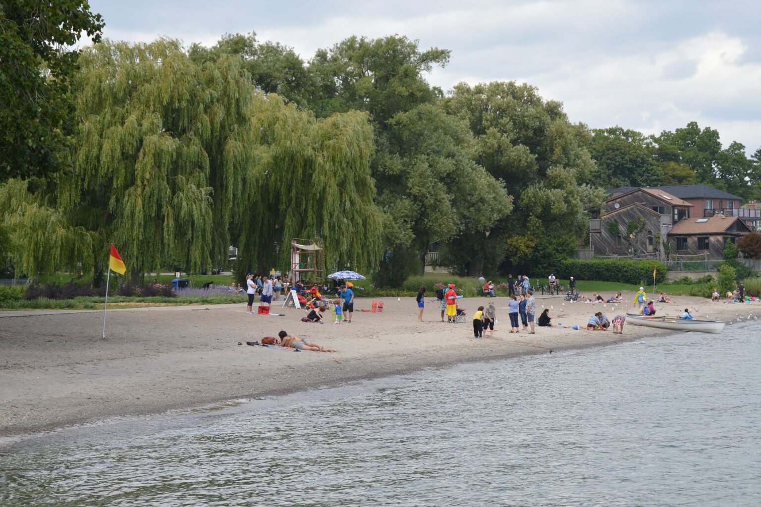 Lake Ontario beach at Marie Curtis Park